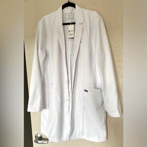 Figs Men’s White Harlem Long Lab Coat NWT